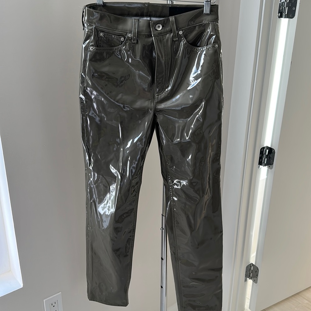 Patent leather pants